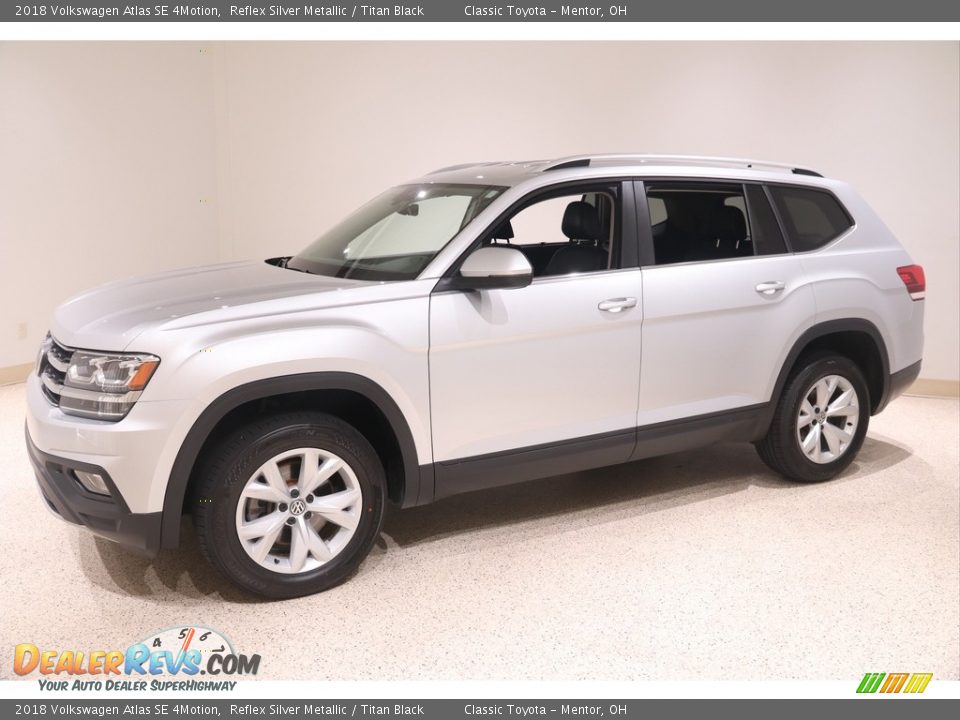 2018 Volkswagen Atlas SE 4Motion Reflex Silver Metallic / Titan Black Photo #3