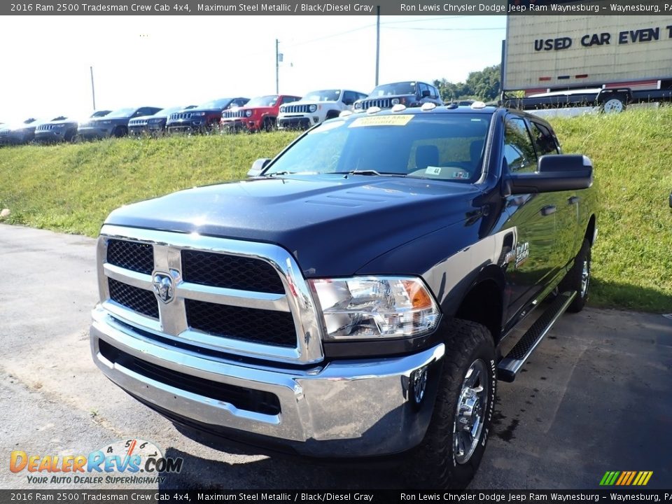 2016 Ram 2500 Tradesman Crew Cab 4x4 Maximum Steel Metallic / Black/Diesel Gray Photo #1