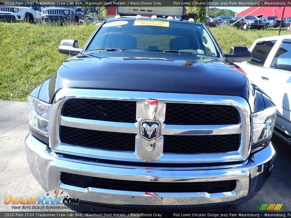 2016 Ram 2500 Tradesman Crew Cab 4x4 Maximum Steel Metallic / Black/Diesel Gray Photo #2