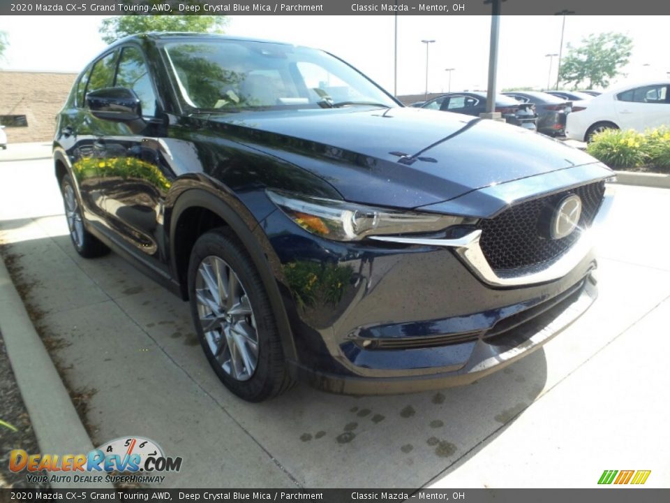 2020 Mazda CX-5 Grand Touring AWD Deep Crystal Blue Mica / Parchment Photo #1