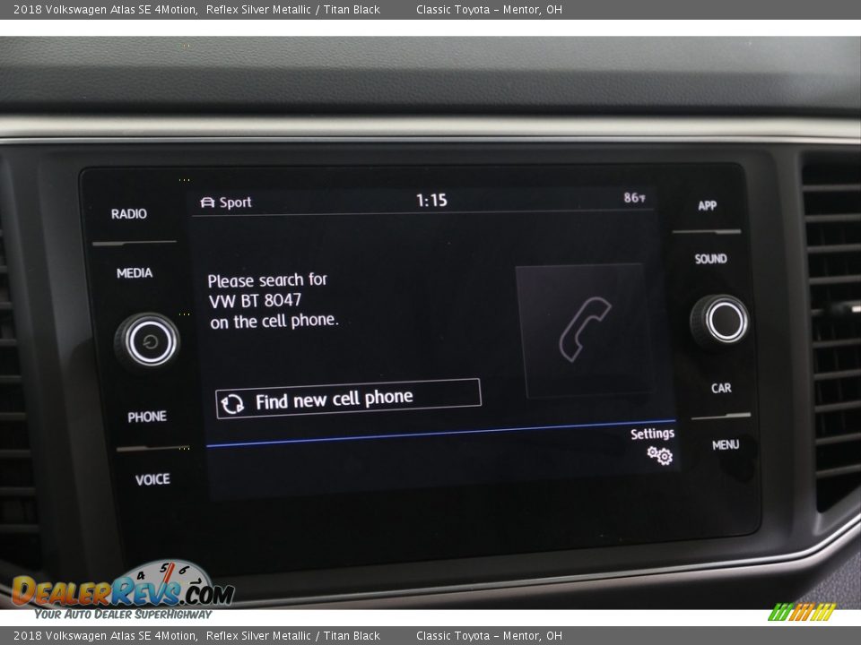 2018 Volkswagen Atlas SE 4Motion Reflex Silver Metallic / Titan Black Photo #11