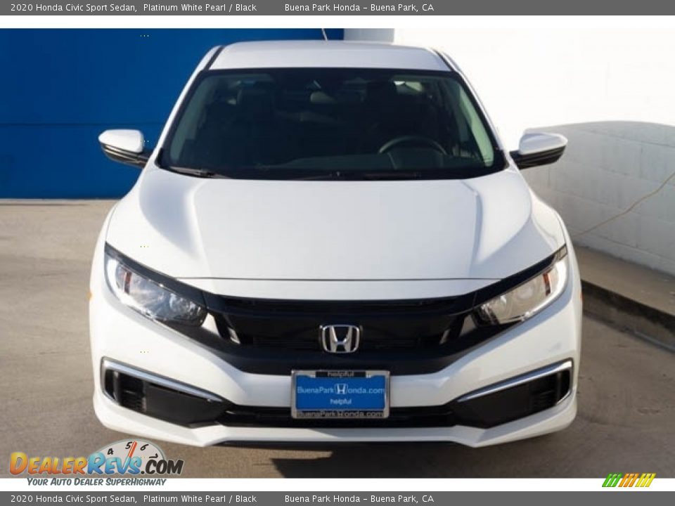 2020 Honda Civic Sport Sedan Platinum White Pearl / Black Photo #3
