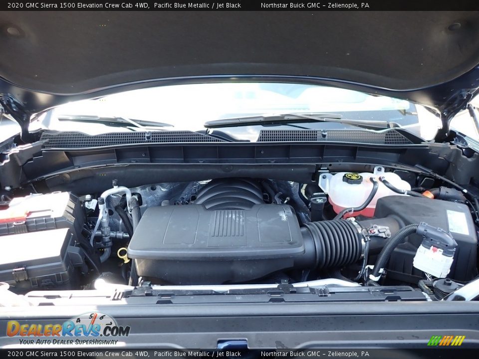 2020 GMC Sierra 1500 Elevation Crew Cab 4WD Pacific Blue Metallic / Jet Black Photo #2
