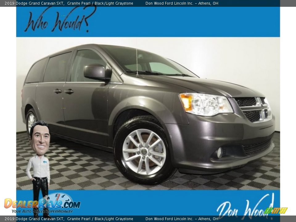 2019 Dodge Grand Caravan SXT Granite Pearl / Black/Light Graystone Photo #1