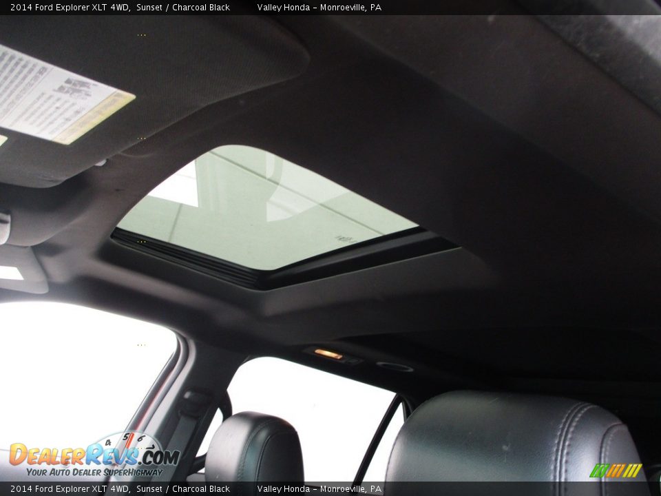 2014 Ford Explorer XLT 4WD Sunset / Charcoal Black Photo #11