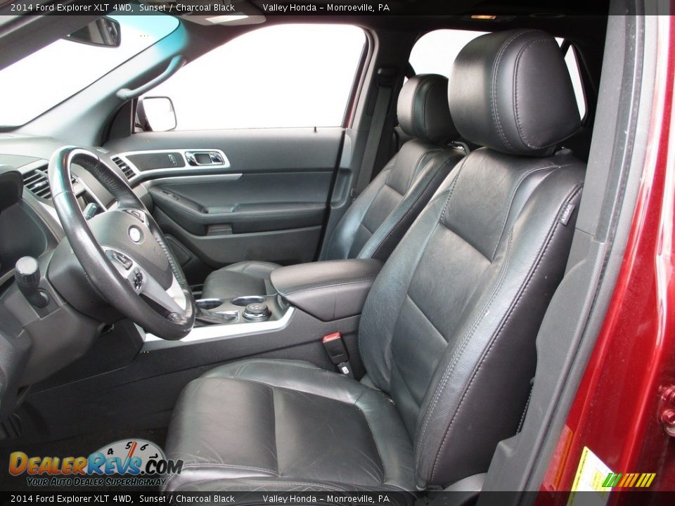 2014 Ford Explorer XLT 4WD Sunset / Charcoal Black Photo #12