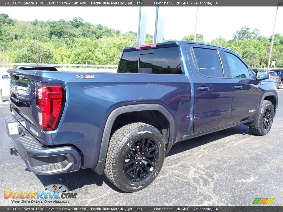 2020 GMC Sierra 1500 Elevation Crew Cab 4WD Pacific Blue Metallic / Jet Black Photo #9