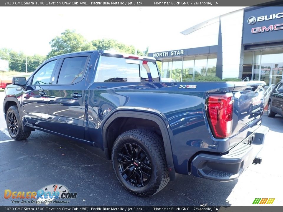 2020 GMC Sierra 1500 Elevation Crew Cab 4WD Pacific Blue Metallic / Jet Black Photo #12