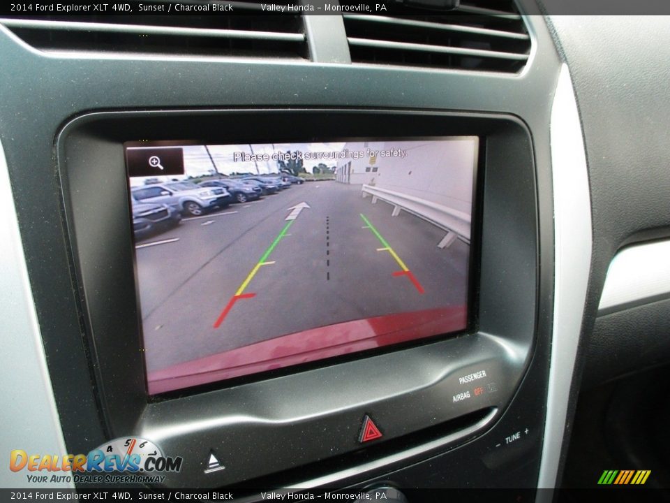 2014 Ford Explorer XLT 4WD Sunset / Charcoal Black Photo #17