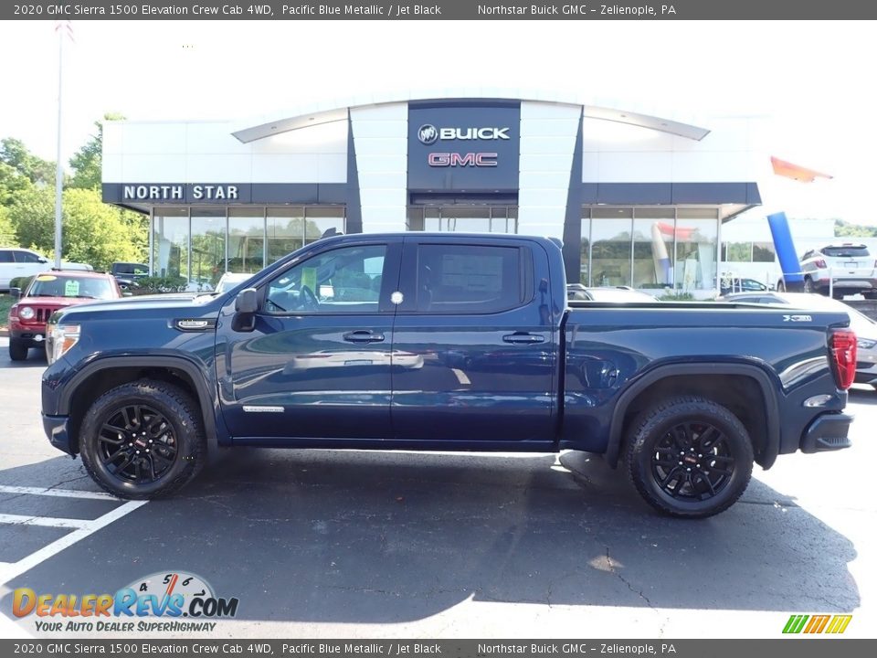 2020 GMC Sierra 1500 Elevation Crew Cab 4WD Pacific Blue Metallic / Jet Black Photo #13