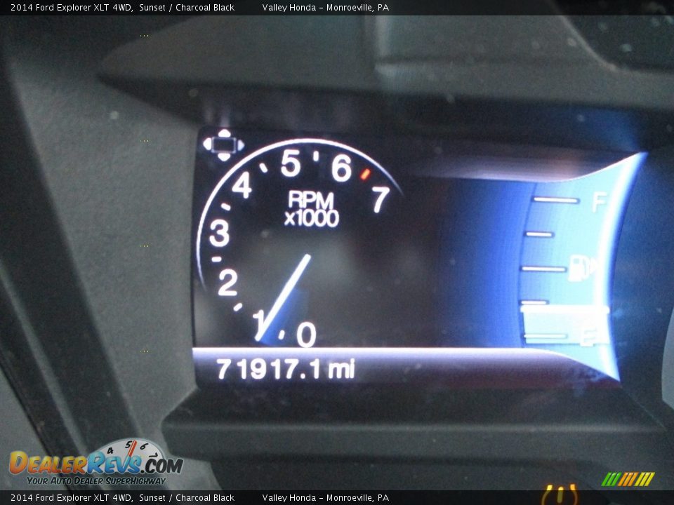 2014 Ford Explorer XLT 4WD Sunset / Charcoal Black Photo #20