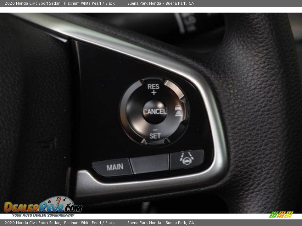 2020 Honda Civic Sport Sedan Platinum White Pearl / Black Photo #22