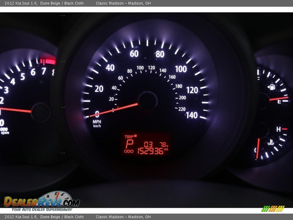 2012 Kia Soul 1.6 Dune Beige / Black Cloth Photo #8