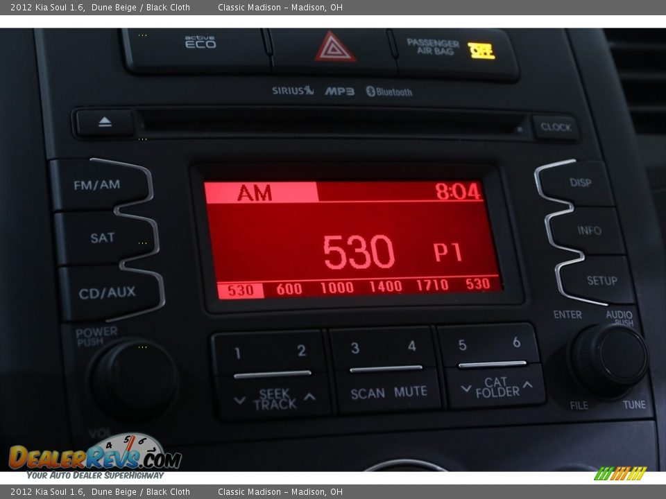 2012 Kia Soul 1.6 Dune Beige / Black Cloth Photo #10