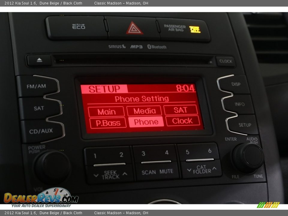 2012 Kia Soul 1.6 Dune Beige / Black Cloth Photo #12