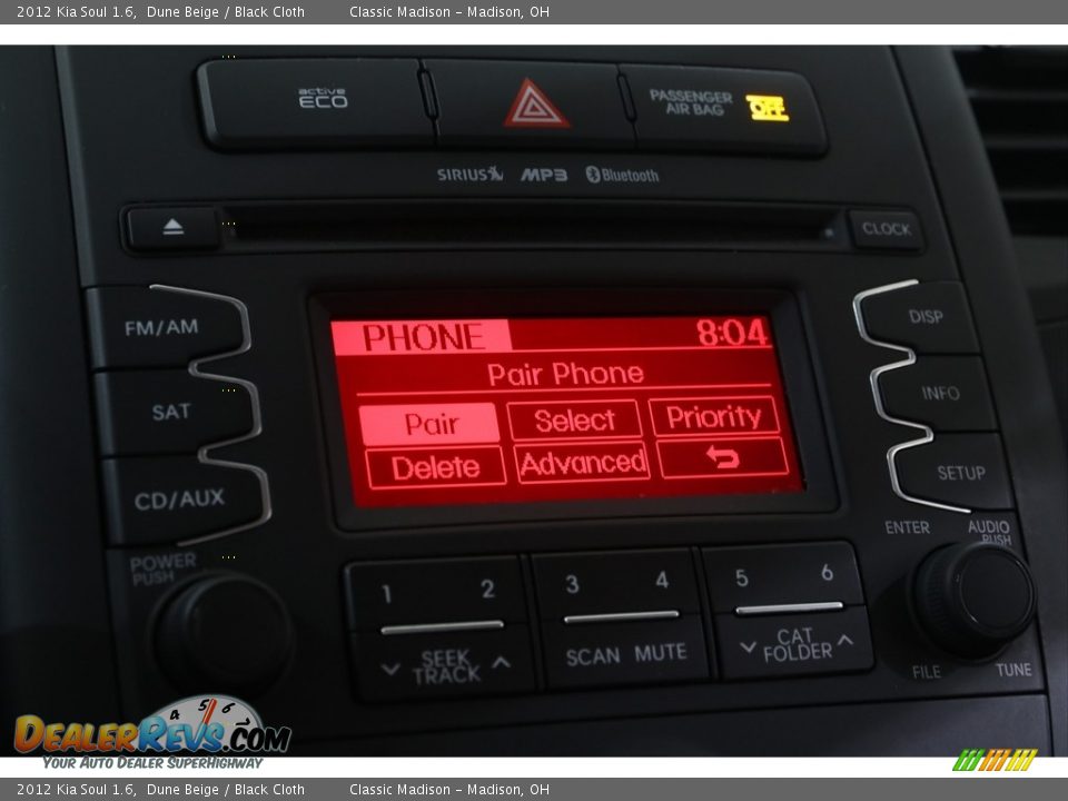 2012 Kia Soul 1.6 Dune Beige / Black Cloth Photo #13