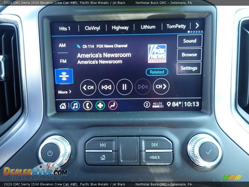 2020 GMC Sierra 1500 Elevation Crew Cab 4WD Pacific Blue Metallic / Jet Black Photo #26