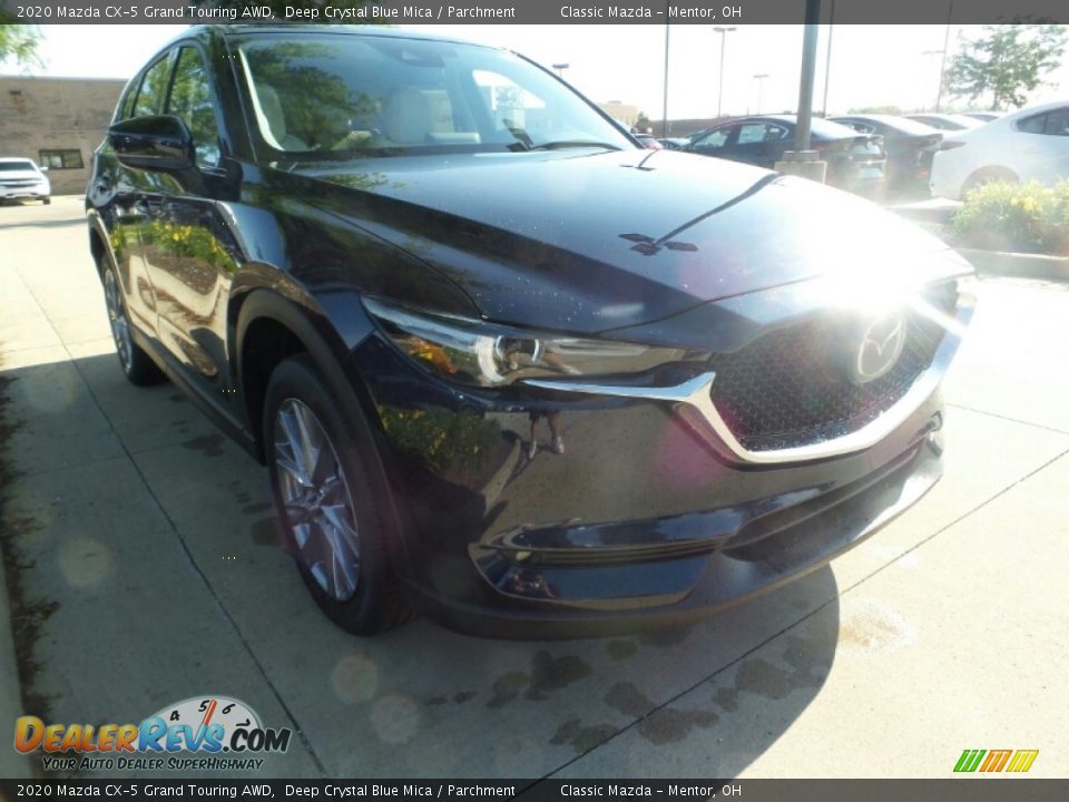 2020 Mazda CX-5 Grand Touring AWD Deep Crystal Blue Mica / Parchment Photo #1