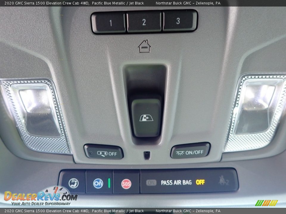 2020 GMC Sierra 1500 Elevation Crew Cab 4WD Pacific Blue Metallic / Jet Black Photo #28