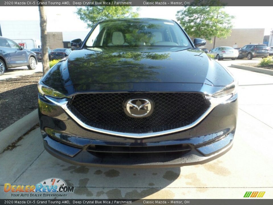 2020 Mazda CX-5 Grand Touring AWD Deep Crystal Blue Mica / Parchment Photo #2