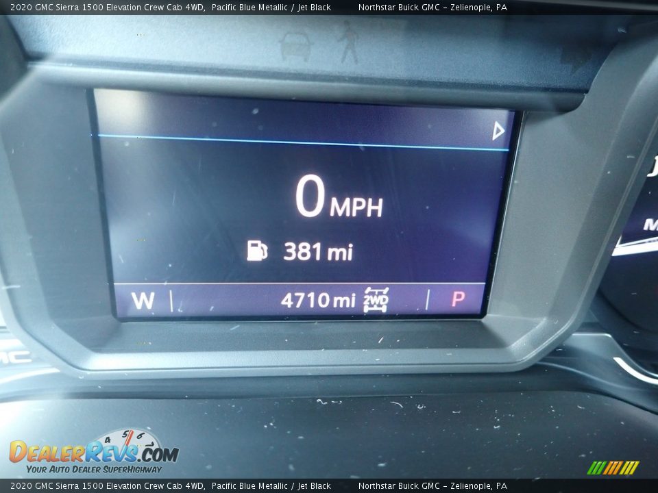 2020 GMC Sierra 1500 Elevation Crew Cab 4WD Pacific Blue Metallic / Jet Black Photo #30
