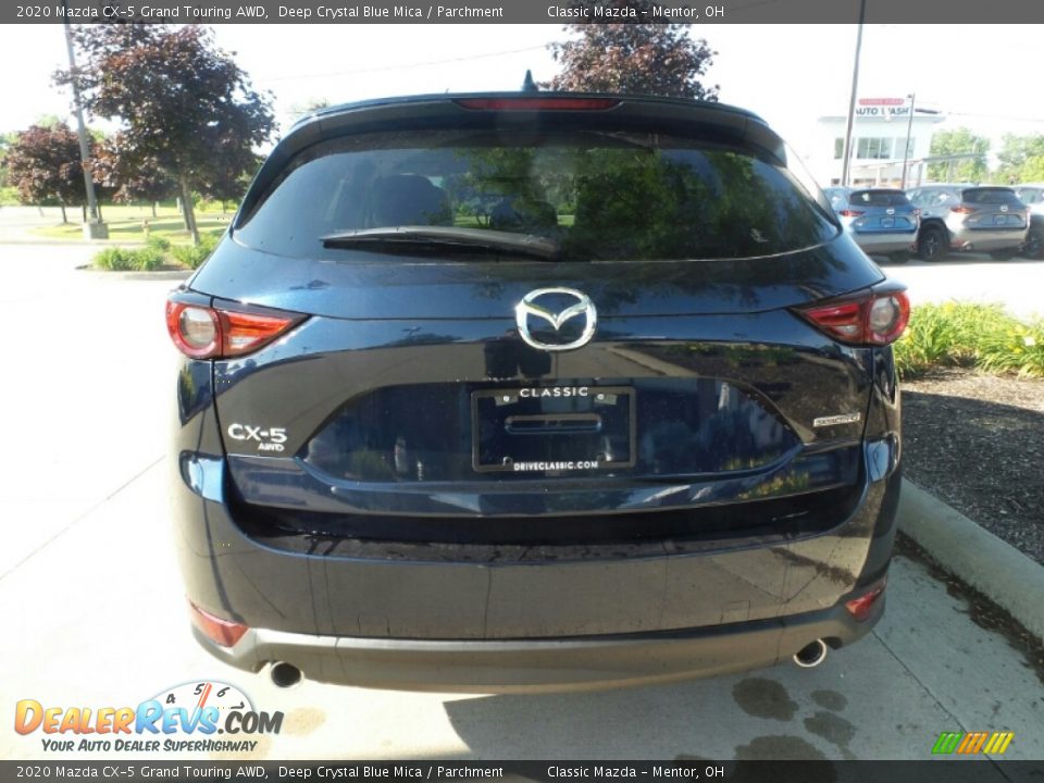 2020 Mazda CX-5 Grand Touring AWD Deep Crystal Blue Mica / Parchment Photo #6