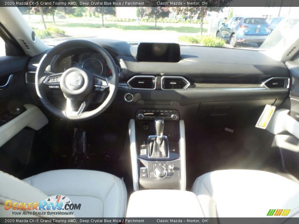 2020 Mazda CX-5 Grand Touring AWD Deep Crystal Blue Mica / Parchment Photo #10