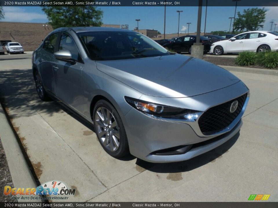 2020 Mazda MAZDA3 Select Sedan AWD Sonic Silver Metallic / Black Photo #1