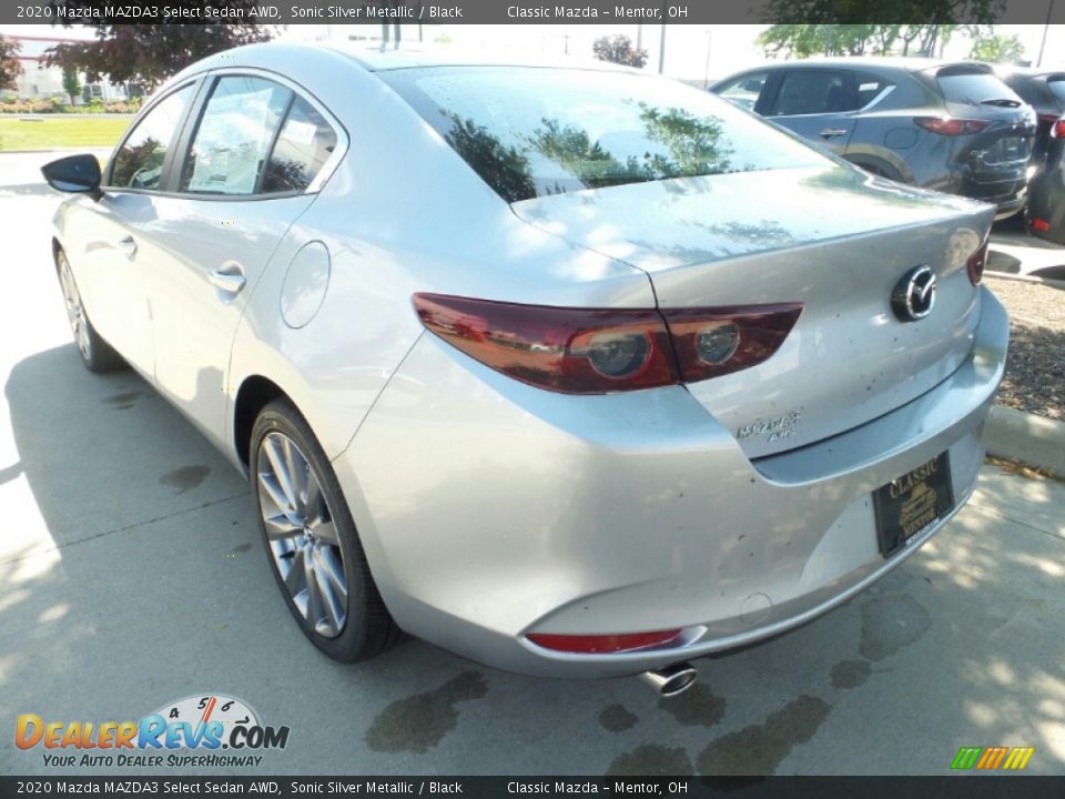 2020 Mazda MAZDA3 Select Sedan AWD Sonic Silver Metallic / Black Photo #4