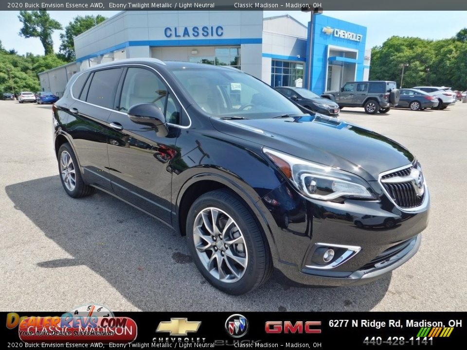 2020 Buick Envision Essence AWD Ebony Twilight Metallic / Light Neutral Photo #1
