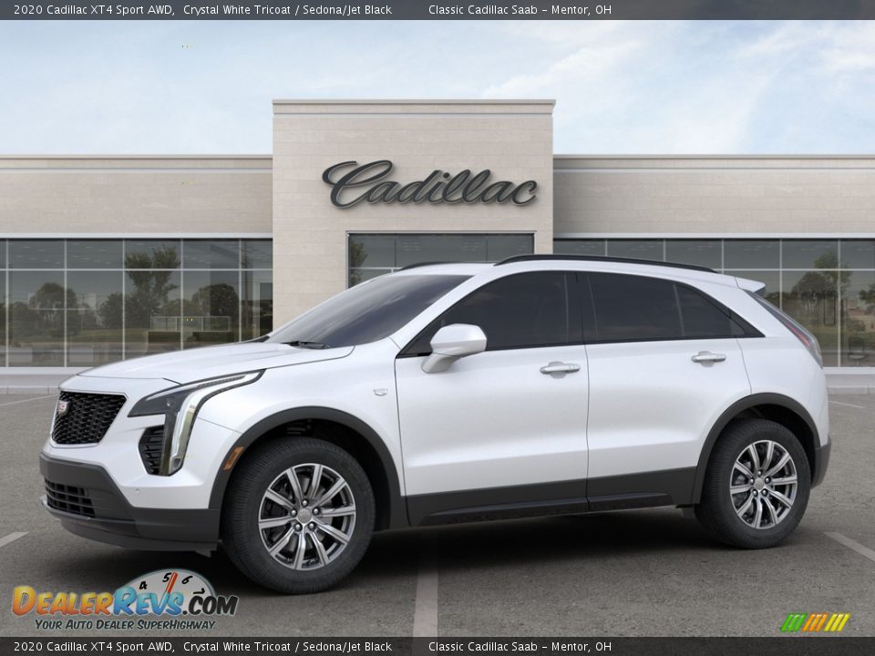 2020 Cadillac XT4 Sport AWD Crystal White Tricoat / Sedona/Jet Black Photo #2