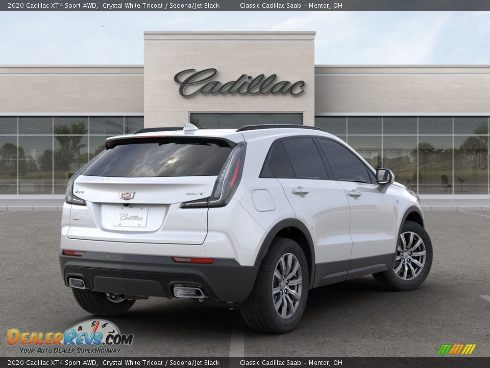 2020 Cadillac XT4 Sport AWD Crystal White Tricoat / Sedona/Jet Black Photo #4
