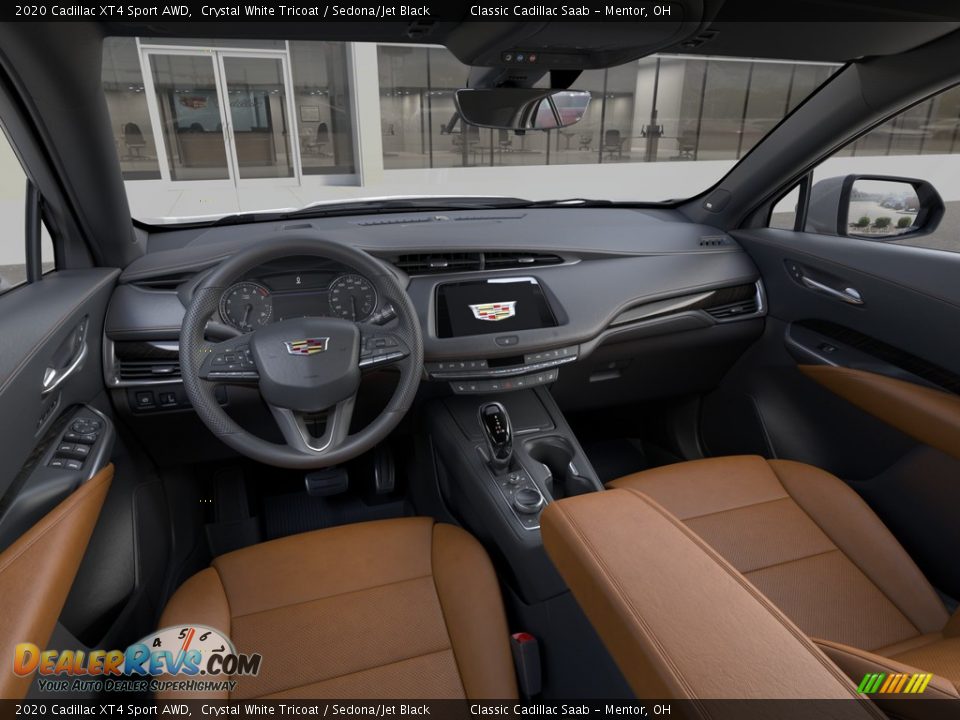 2020 Cadillac XT4 Sport AWD Crystal White Tricoat / Sedona/Jet Black Photo #10