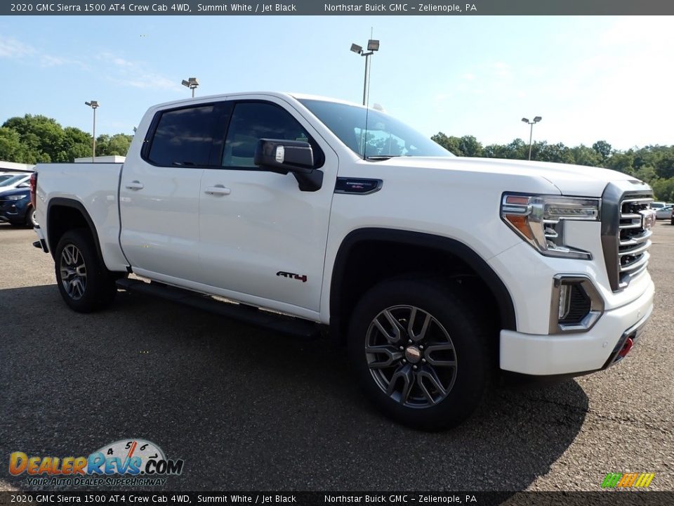 2020 GMC Sierra 1500 AT4 Crew Cab 4WD Summit White / Jet Black Photo #3