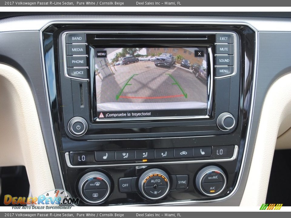2017 Volkswagen Passat R-Line Sedan Pure White / Cornsilk Beige Photo #15