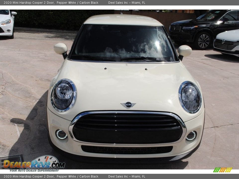 2020 Mini Hardtop Cooper 2 Door Pepper White / Carbon Black Photo #3