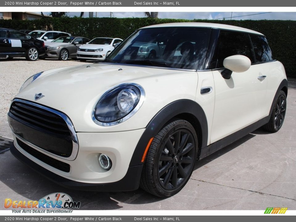 2020 Mini Hardtop Cooper 2 Door Pepper White / Carbon Black Photo #5