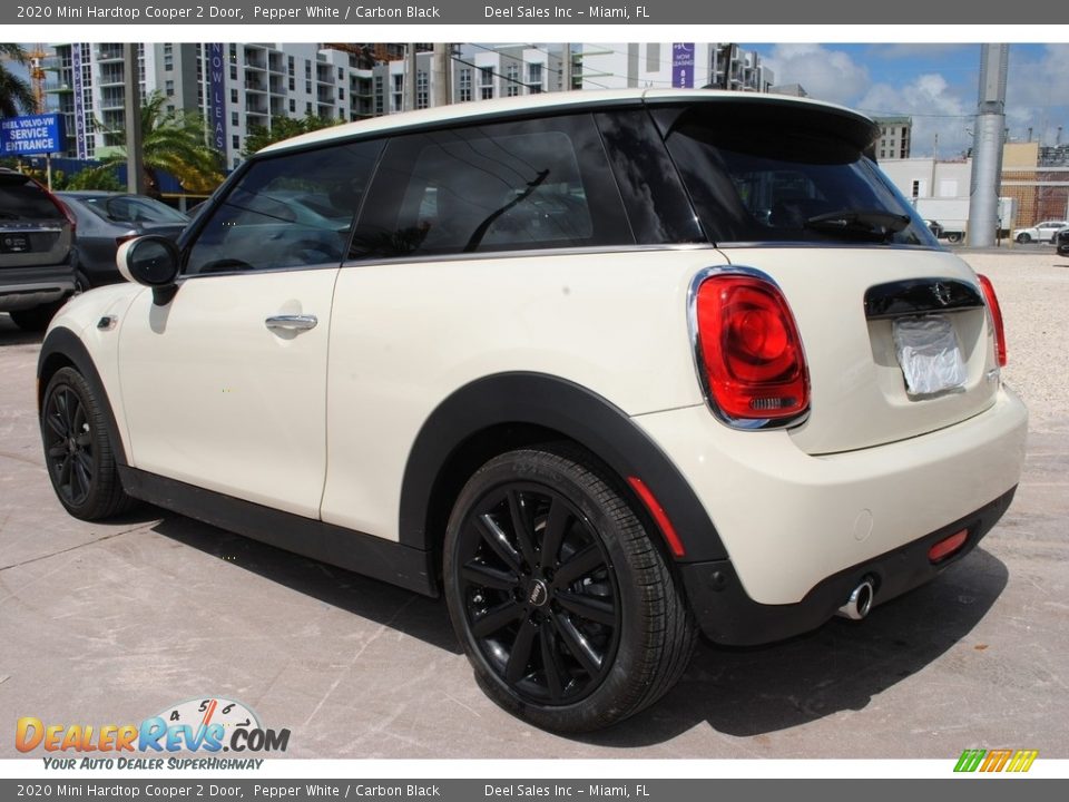 2020 Mini Hardtop Cooper 2 Door Pepper White / Carbon Black Photo #7