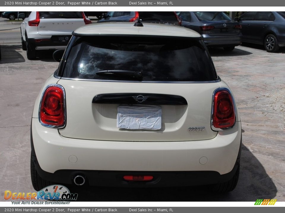 2020 Mini Hardtop Cooper 2 Door Pepper White / Carbon Black Photo #8