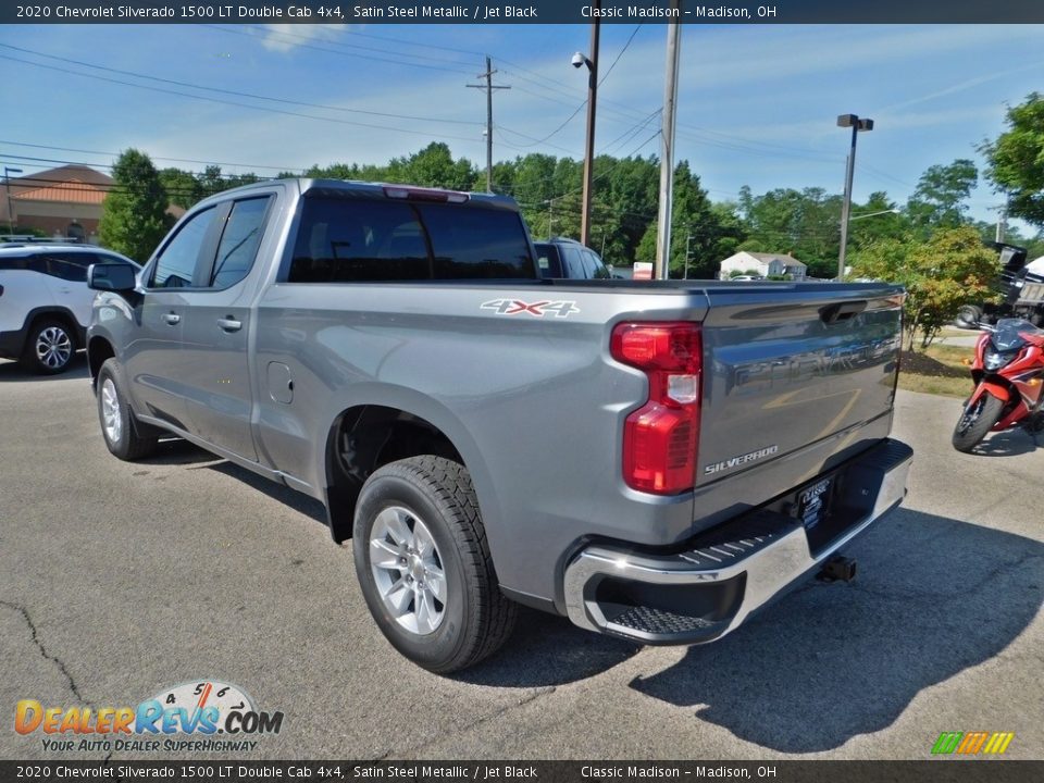 2020 Chevrolet Silverado 1500 LT Double Cab 4x4 Satin Steel Metallic / Jet Black Photo #7