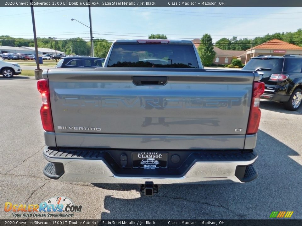 2020 Chevrolet Silverado 1500 LT Double Cab 4x4 Satin Steel Metallic / Jet Black Photo #8