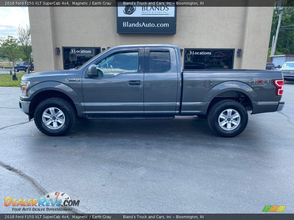 2018 Ford F150 XLT SuperCab 4x4 Magnetic / Earth Gray Photo #1