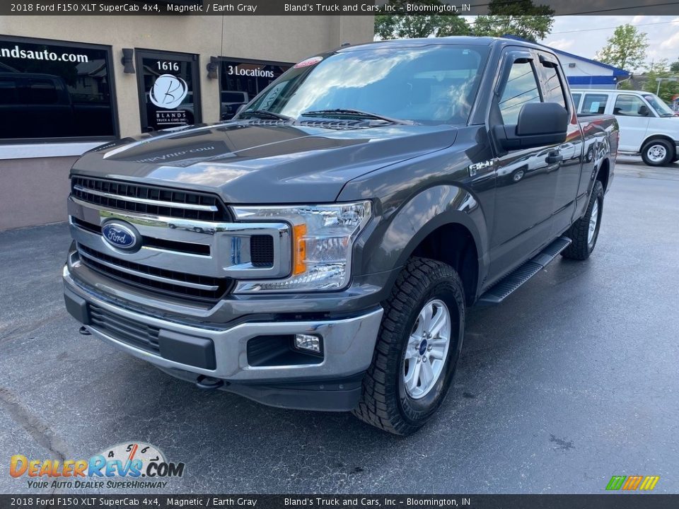 2018 Ford F150 XLT SuperCab 4x4 Magnetic / Earth Gray Photo #2