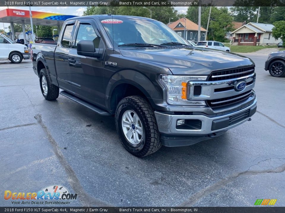 2018 Ford F150 XLT SuperCab 4x4 Magnetic / Earth Gray Photo #5