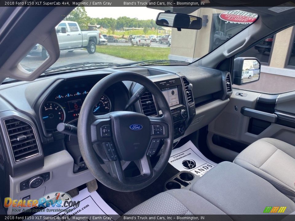 2018 Ford F150 XLT SuperCab 4x4 Magnetic / Earth Gray Photo #10
