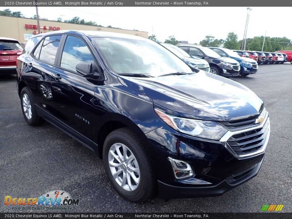 2020 Chevrolet Equinox LS AWD Midnight Blue Metallic / Ash Gray Photo #7