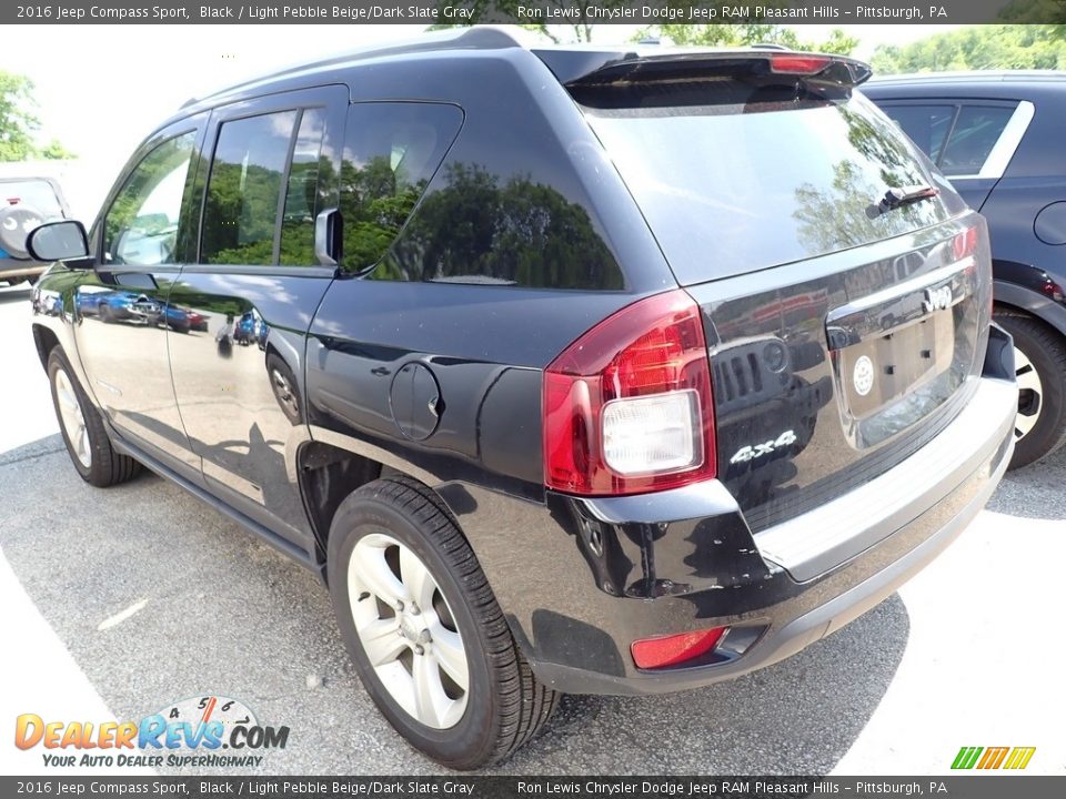 2016 Jeep Compass Sport Black / Light Pebble Beige/Dark Slate Gray Photo #2