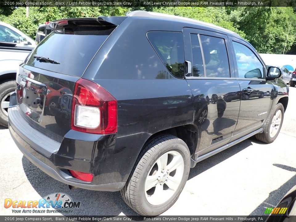 2016 Jeep Compass Sport Black / Light Pebble Beige/Dark Slate Gray Photo #3