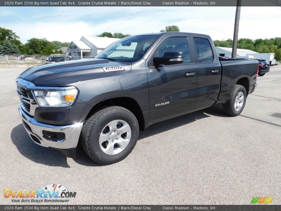 2020 Ram 1500 Big Horn Quad Cab 4x4 Granite Crystal Metallic / Black/Diesel Gray Photo #3