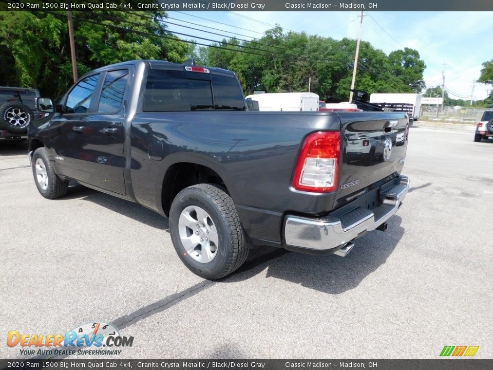 2020 Ram 1500 Big Horn Quad Cab 4x4 Granite Crystal Metallic / Black/Diesel Gray Photo #5